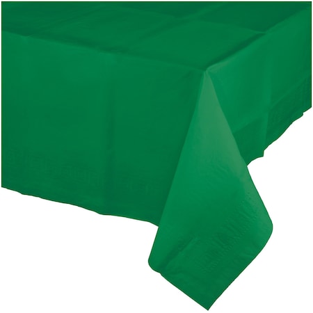 Touch Of Color Emerald Green Paper Tablecloth, 108"x54", 6PK 710201